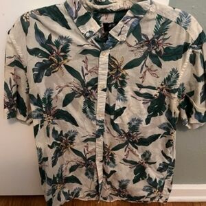 Floral Print Men's Shirt